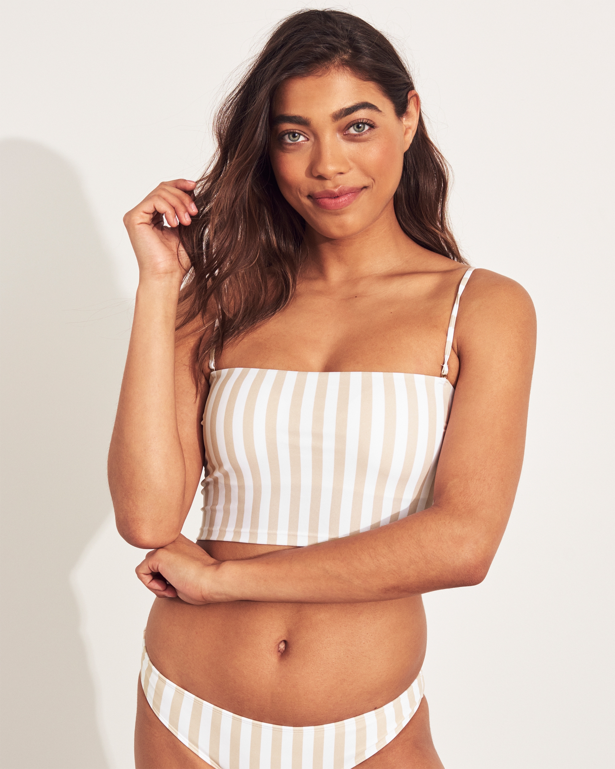 longline bandeau bikini top