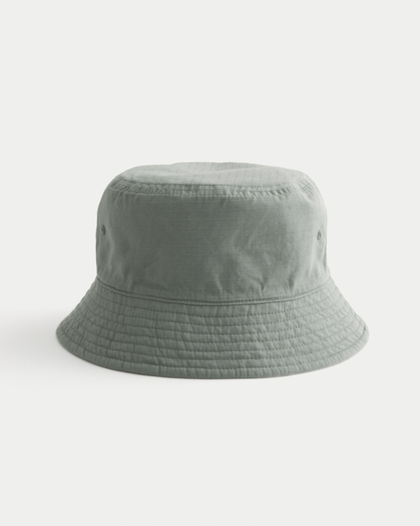 Reversible Bucket Hat, Olive And Stone