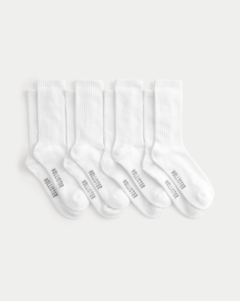 Men s Logo Crew Socks 4 Pack Men s Accessories Shoes