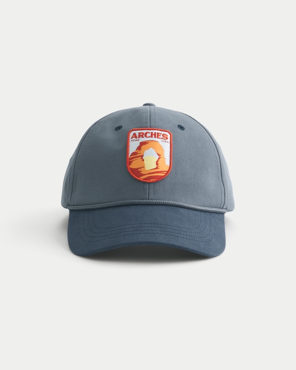 Arches National Park Graphic Trucker Hat, Navy - Arches