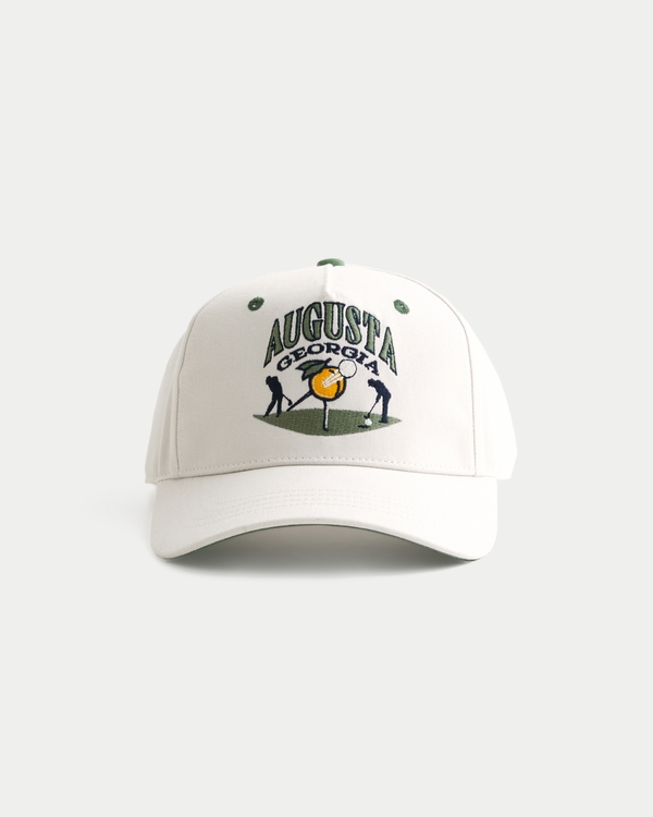 Augusta Georgia Graphic Golf Hat, Cream