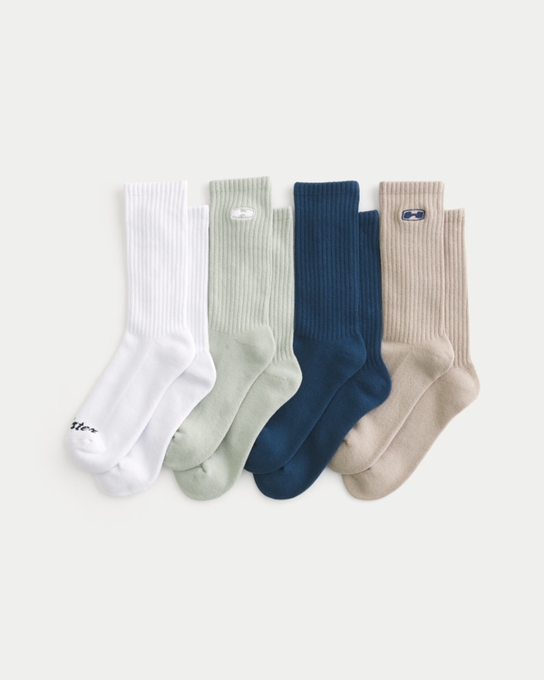 Logo Crew Socks 4-Pack, Multi view 1