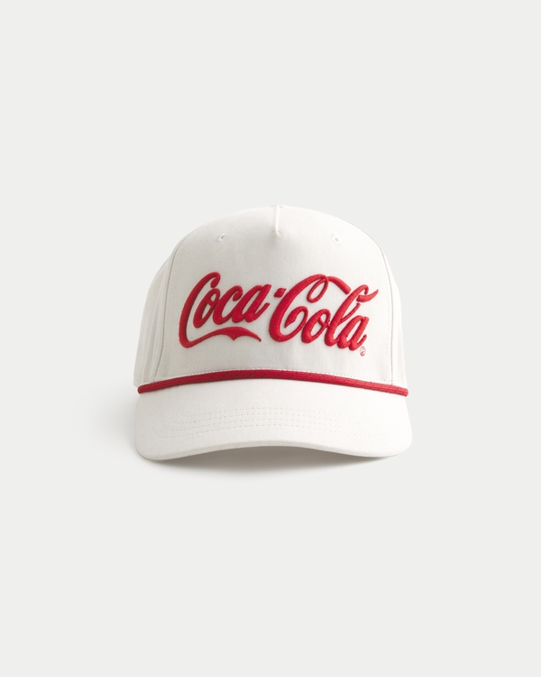 Coca-Cola Graphic Baseball Hat, Cream view 1