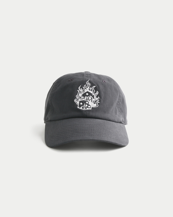High Roller Dice Graphic Baseball Hat, Faded Black view 1