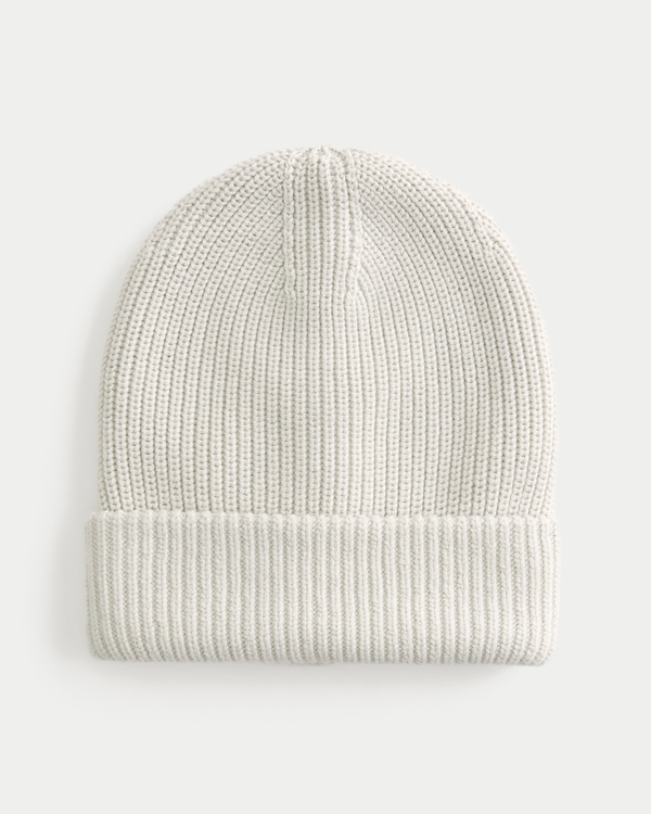 Knit Beanie, Cream view 1