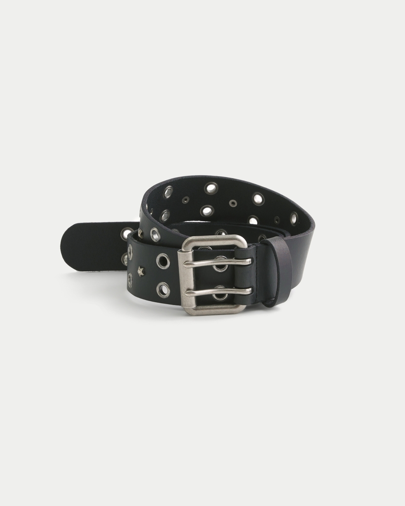 Men's Star-Studded Leather Belt | Men's Accessories | HollisterCo.com