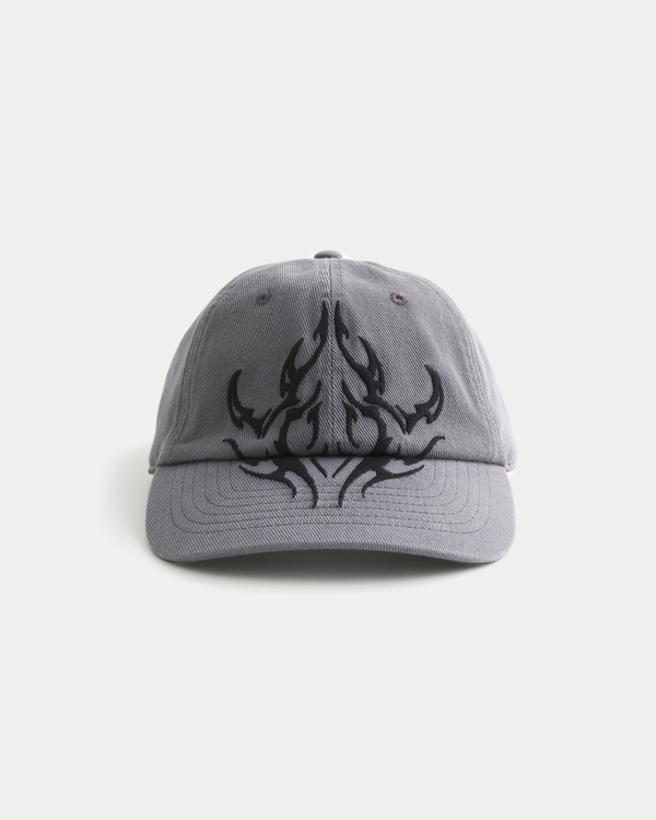 Tattoo Embroidery Baseball Hat, Dark Gray view 1