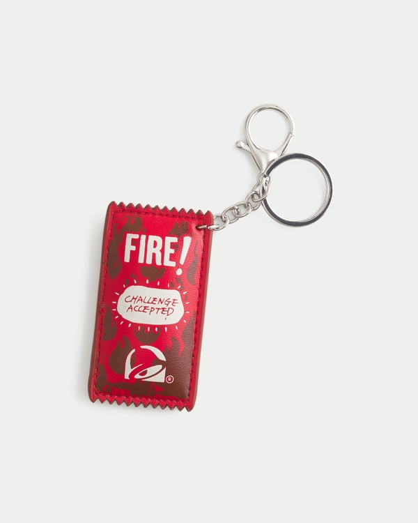 Hollister x Taco Bell Fire! Sauce Keychain, Red view 1