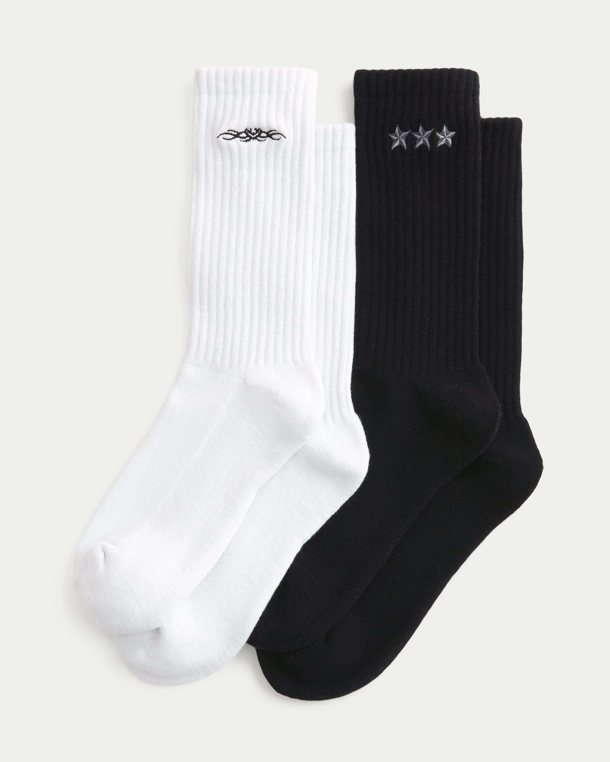 Tattoo Graphic Crew Socks 2-Pack