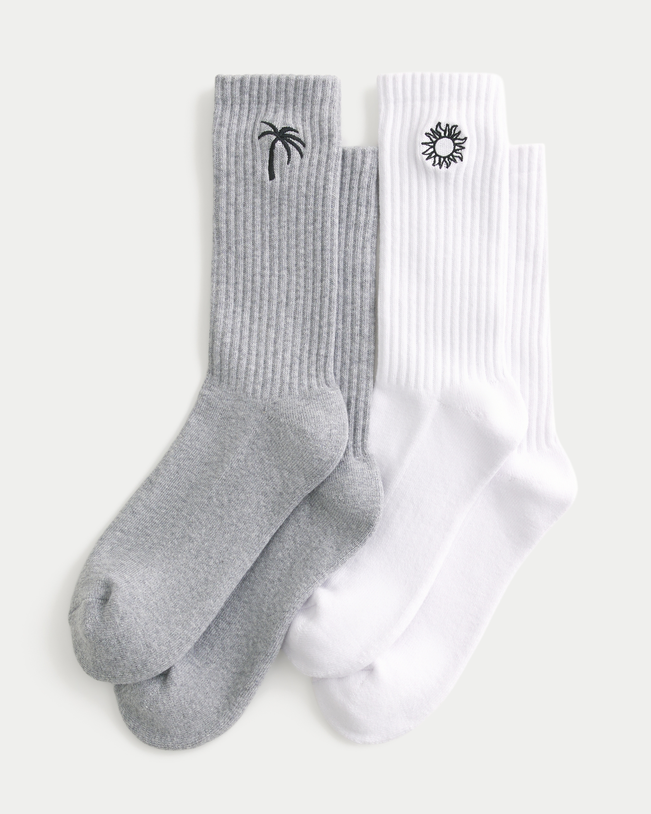 Beach Graphic Crew Socks 2-Pack