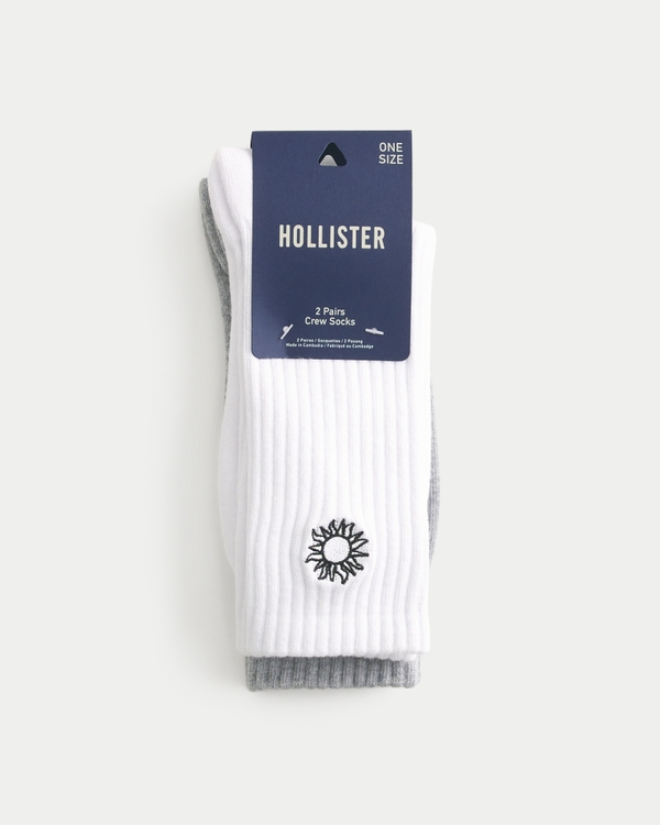 Beach Graphic Crew Socks 2-Pack, Multi view 2