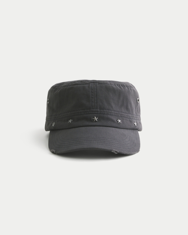 Star Embellished Cadet Cap, Black view 1