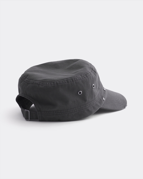 Star Embellished Cadet Cap, Black view 2
