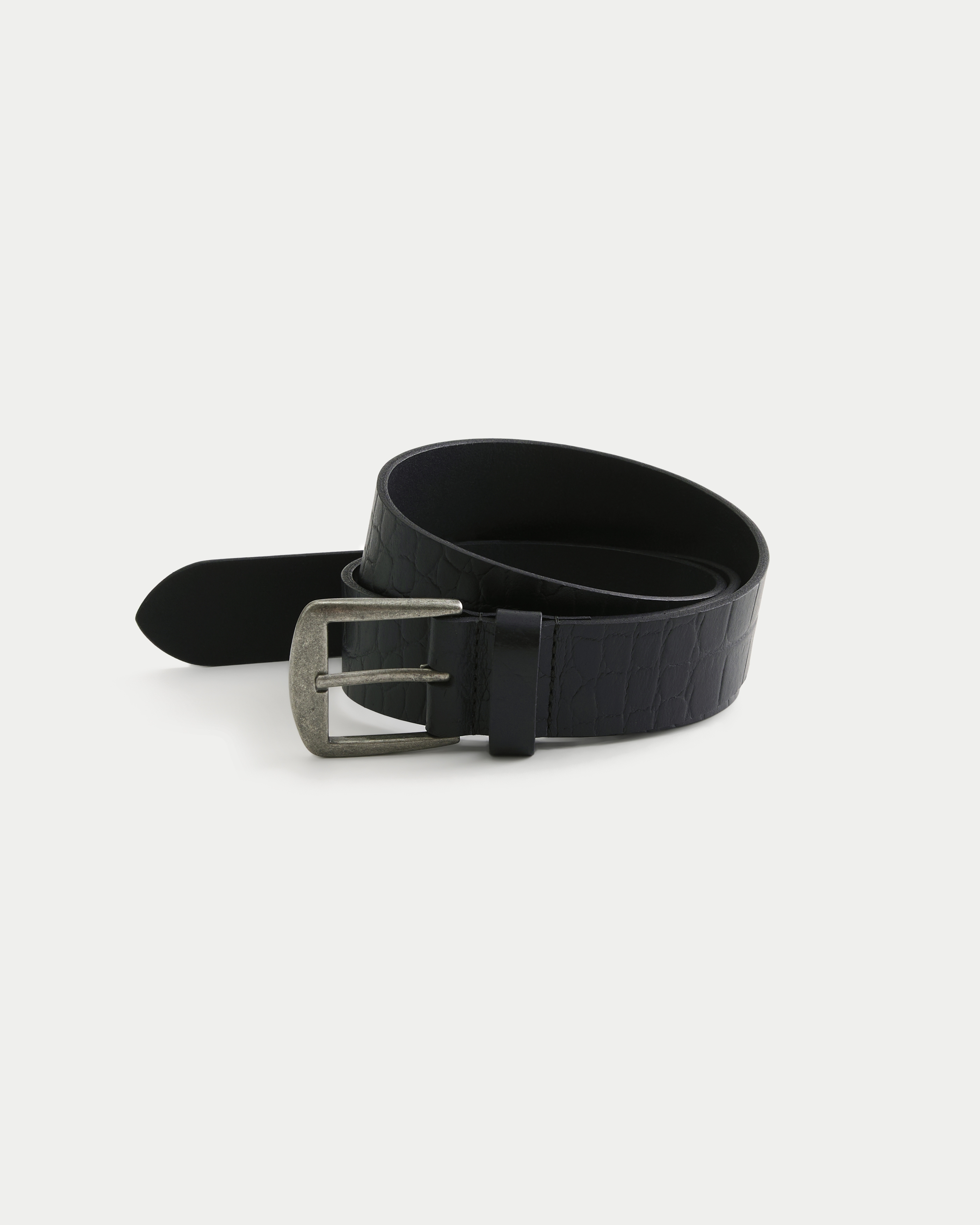 Textured Leather Belt