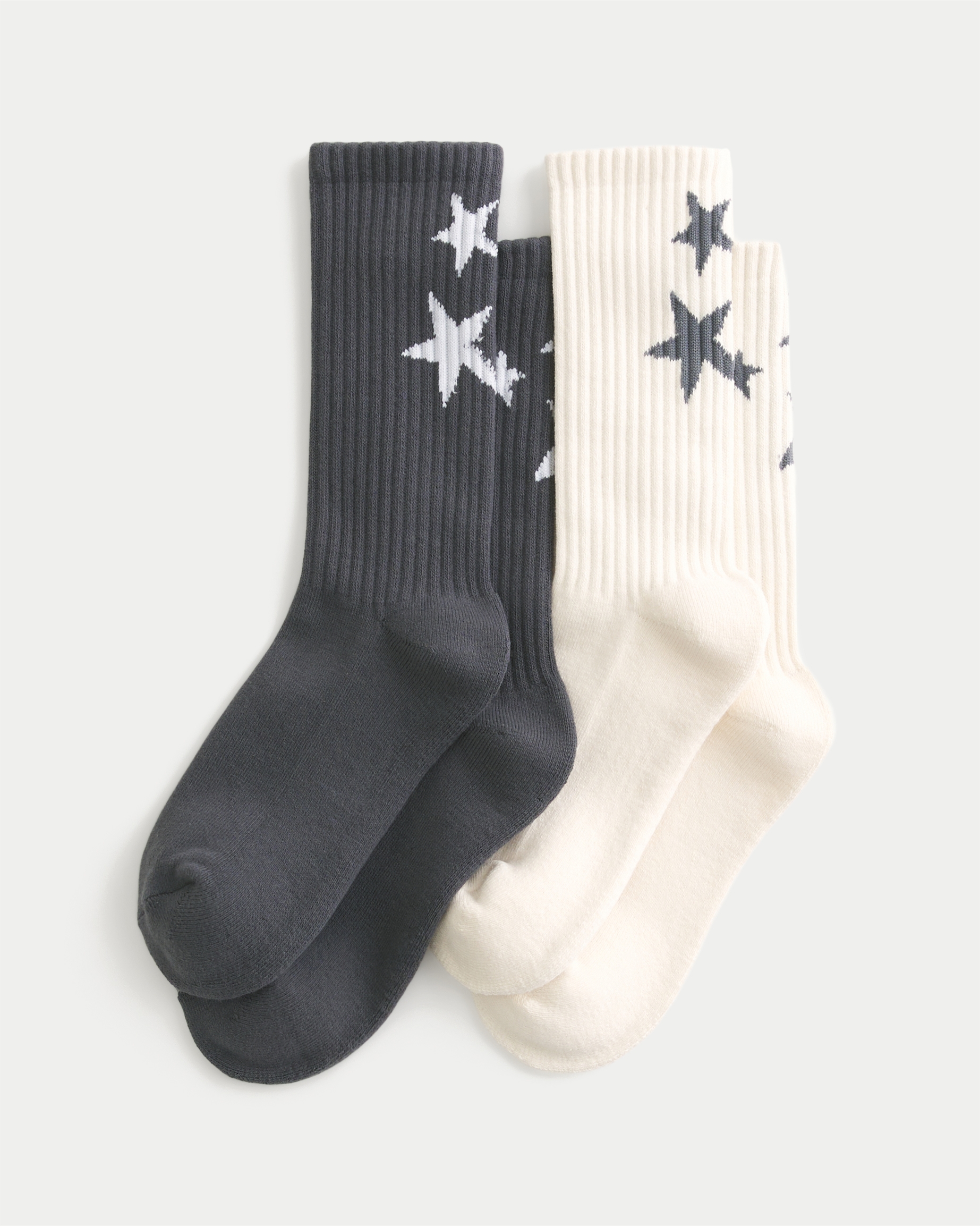 Star Graphic Crew Socks 2-Pack