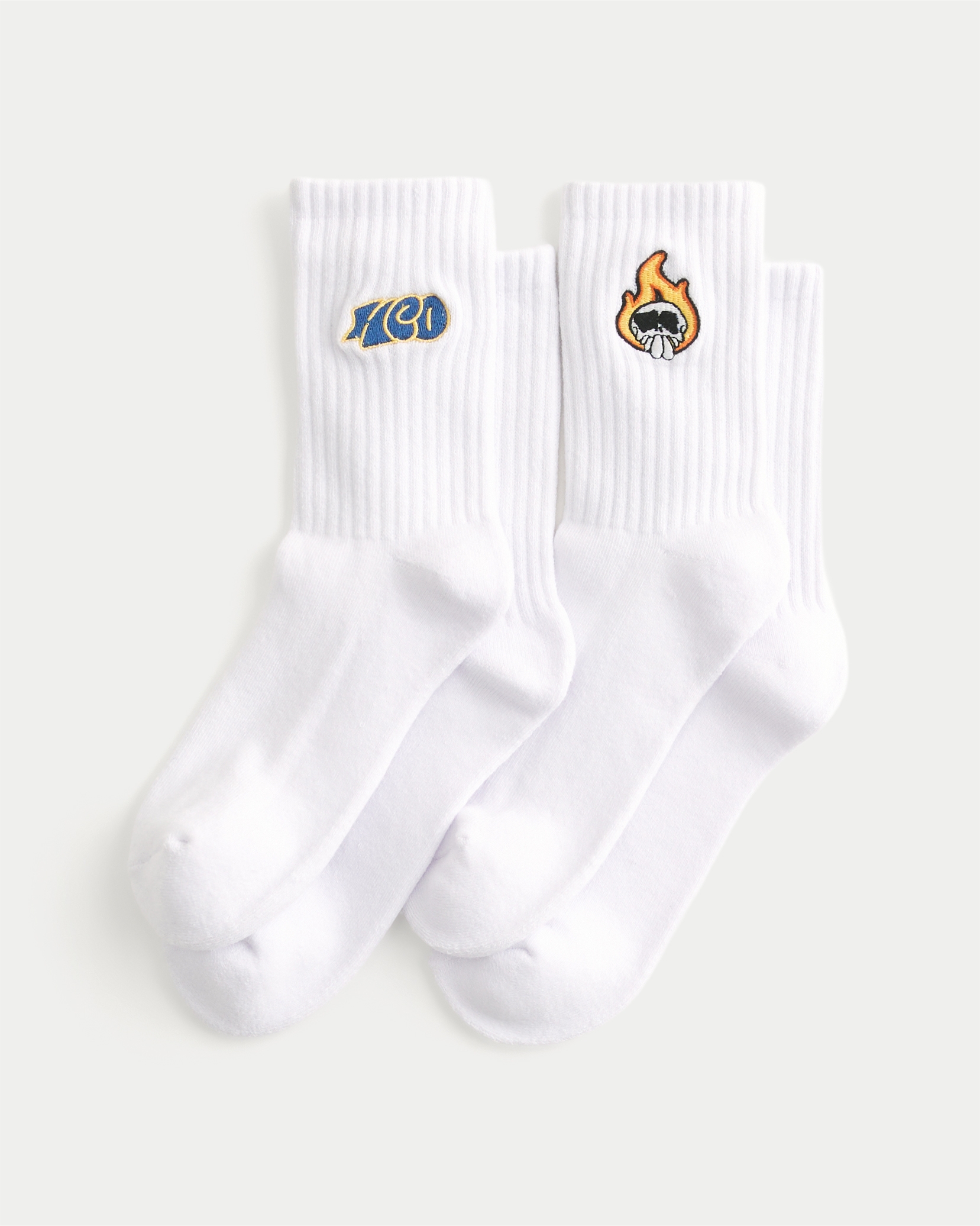 Logo Graphic Crew Socks 2-Pack