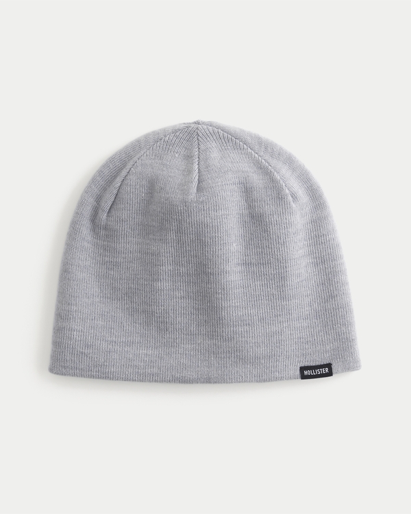Knit Beanie, Heather Gray view 1
