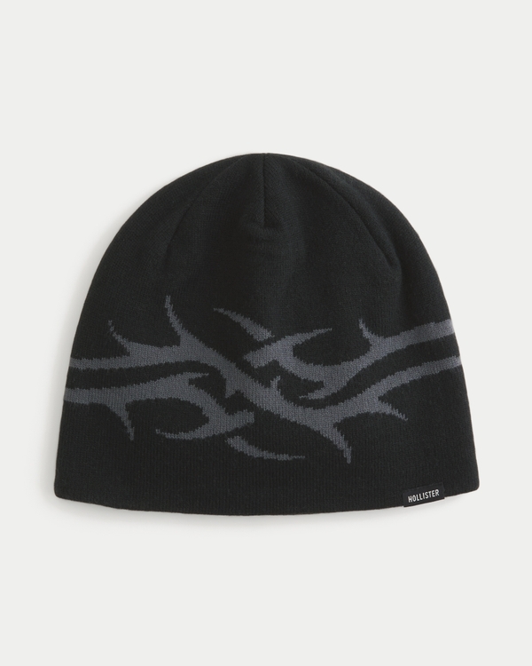 Knit Cybersigilsm Beanie, Black view 1