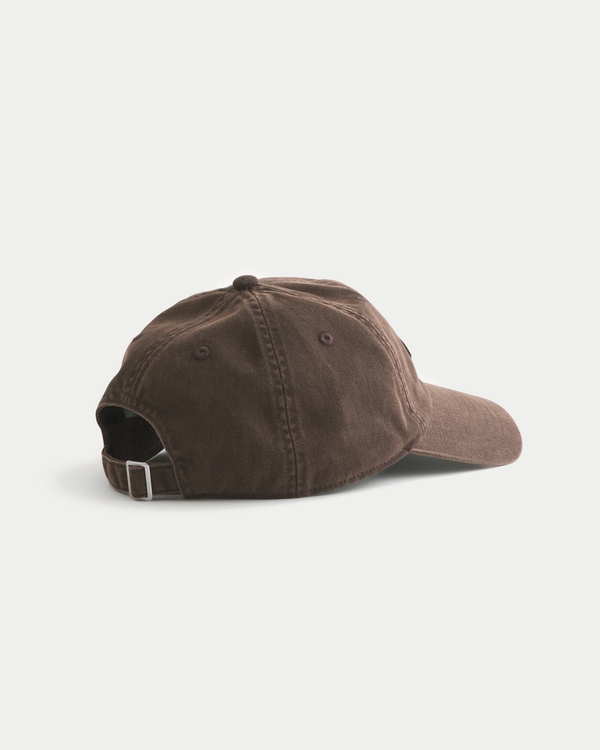 Embroidered Graphic Baseball Hat, Dark Brown view 2