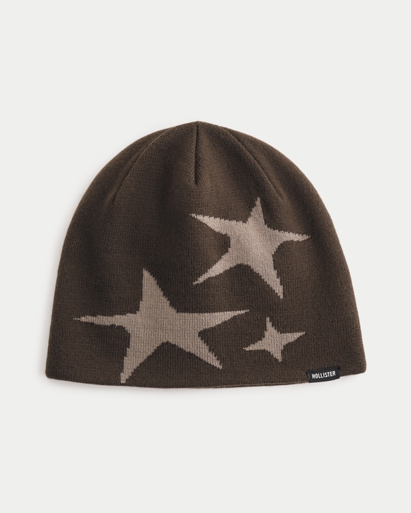 Star Graphic Skull Beanie