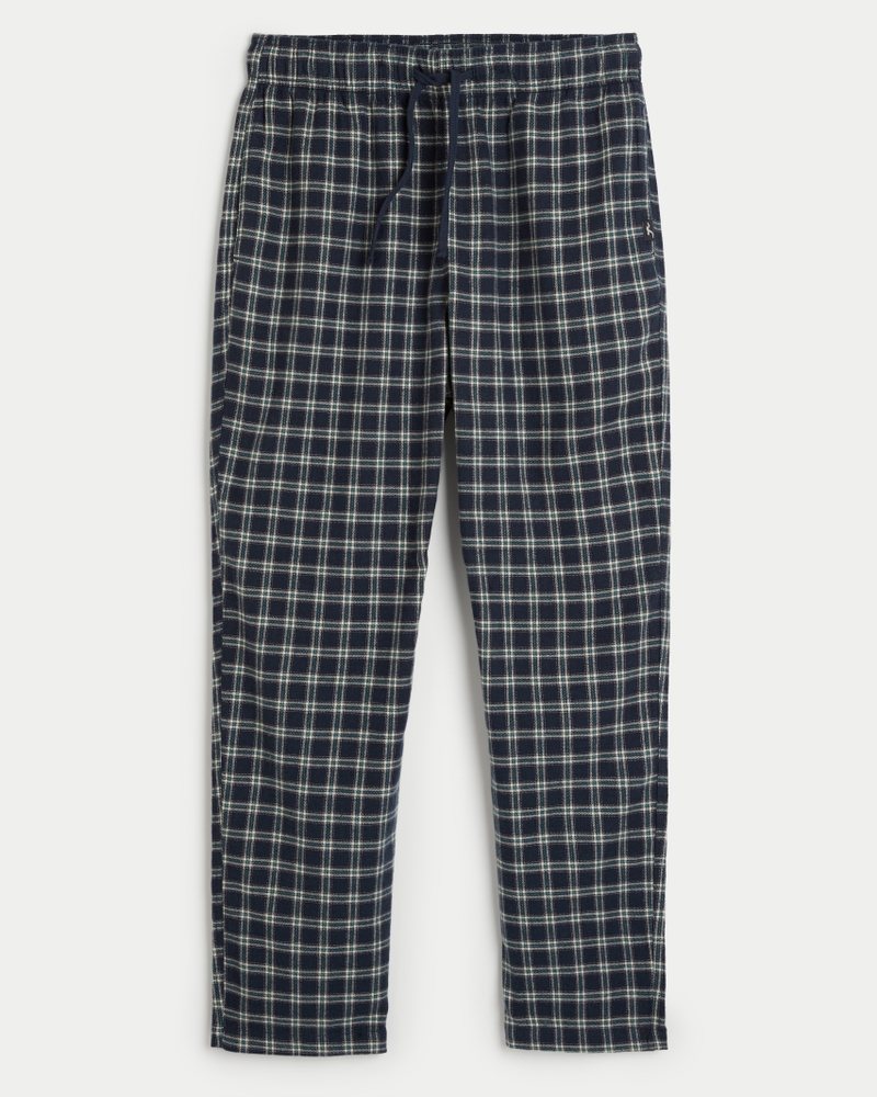 Hollister Patterned Flannel Sleep Shorts ($20) ❤ liked on