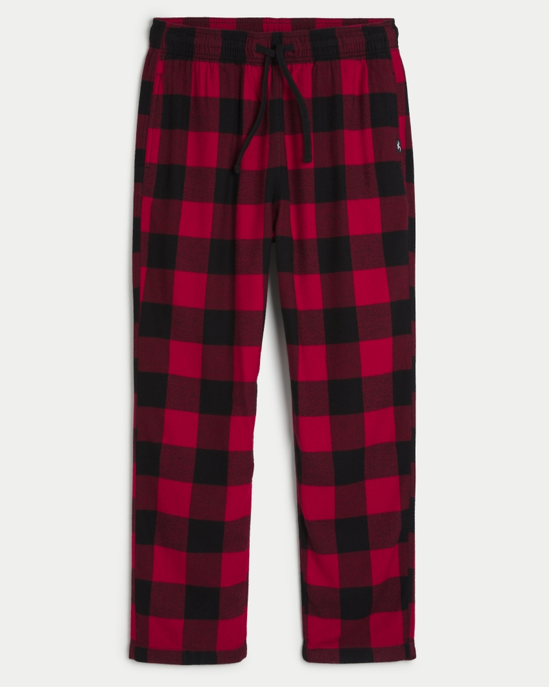 Hollister Co. JOGGER BOTTOM SET - Pyjama - black icon/bordeaux