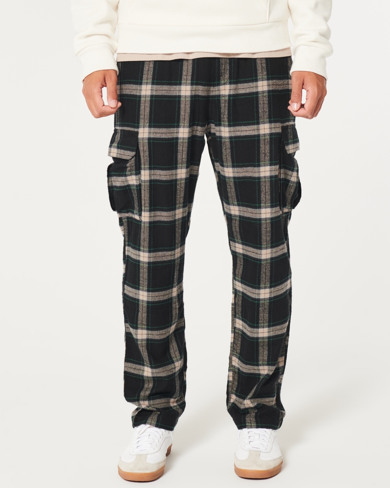 Plaid Cargo Pajama Pants