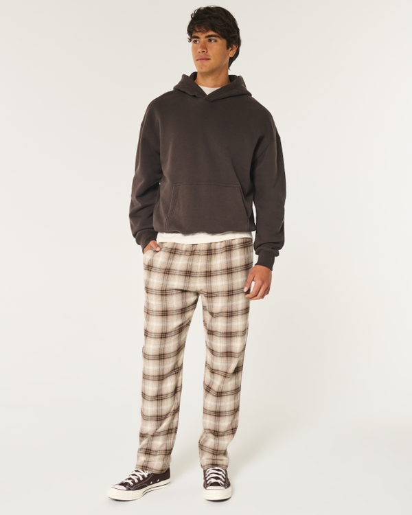 24/7 Flannel Pajama Pants, Tan Plaid