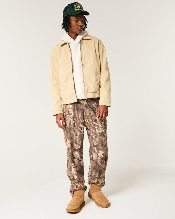 24/7 Baggy Flannel Pajama Pants, Brown Camo