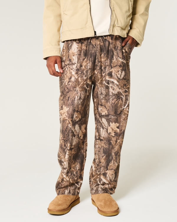 24/7 Baggy Flannel Pajama Pants, Brown Camo view 2