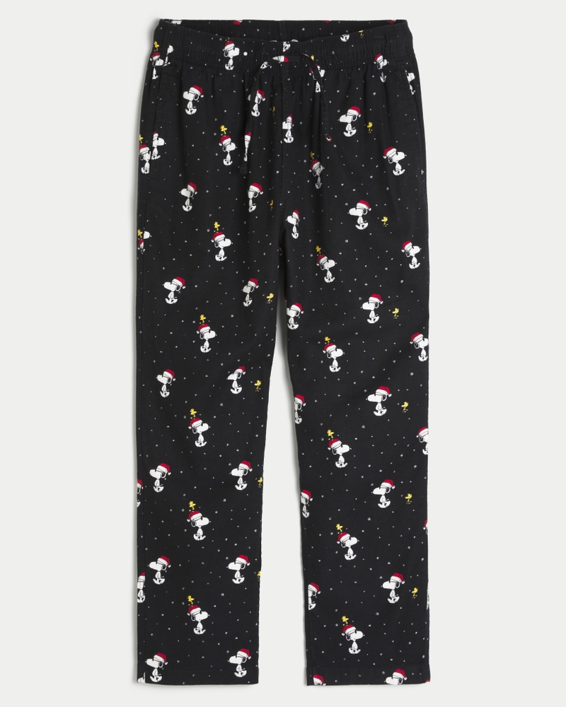 Pajama Pants Christmas Pjs Hollister Men's 24/7 Straight Pajama