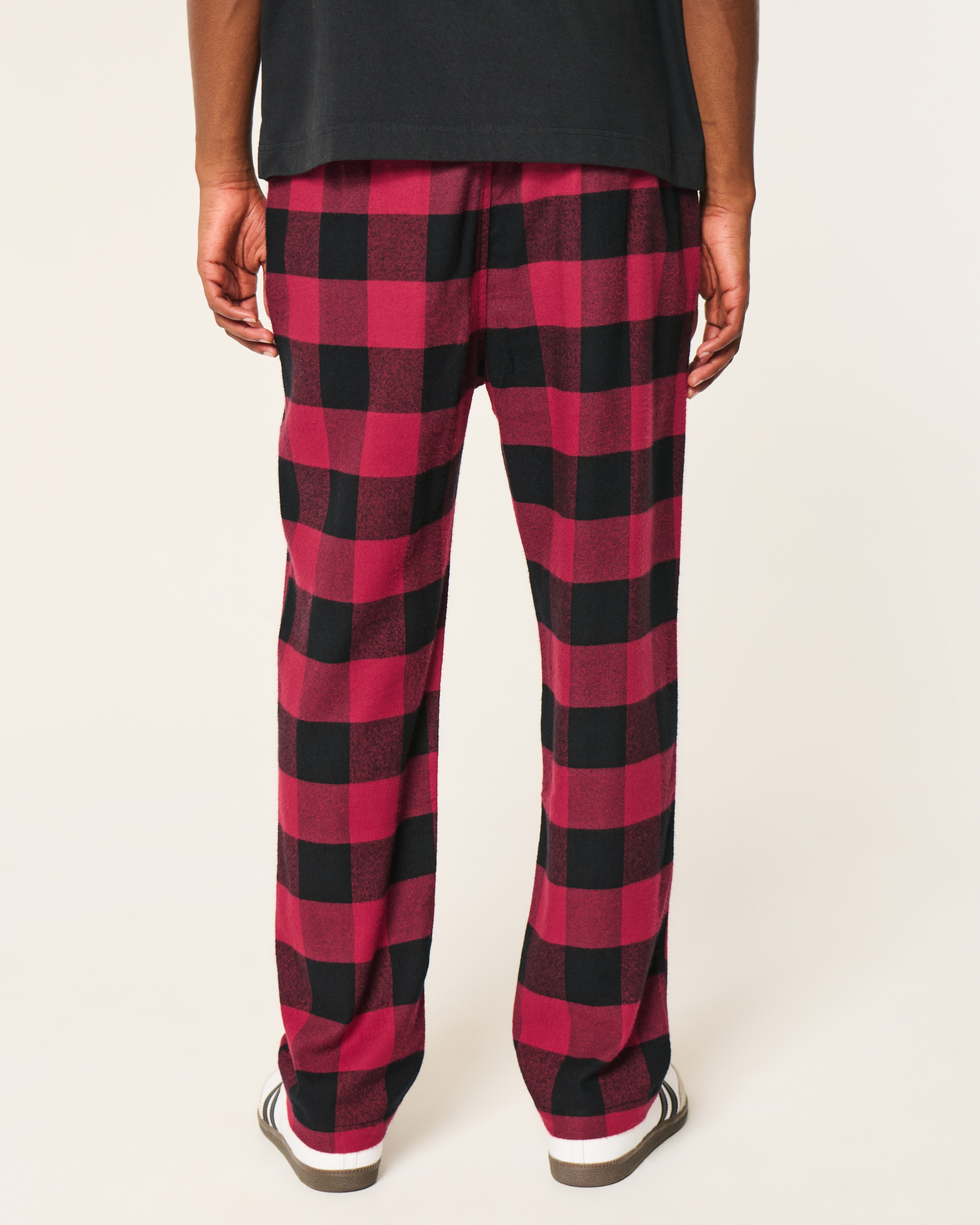 Red And Black Plaid Pajama Pants Men's Buffalo Plaid Joggers