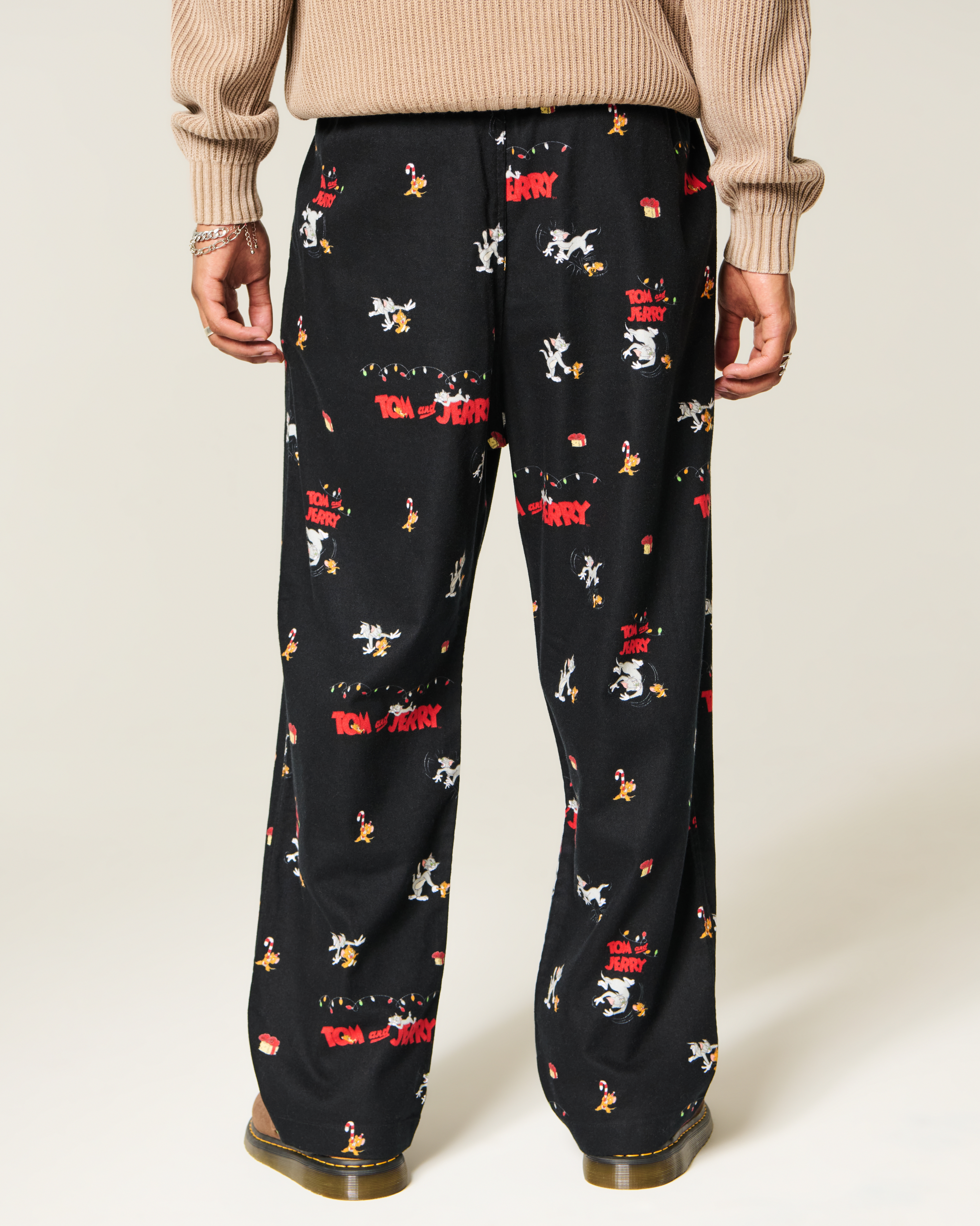 Tom and Jerry Graphic Flannel Pajama Pants