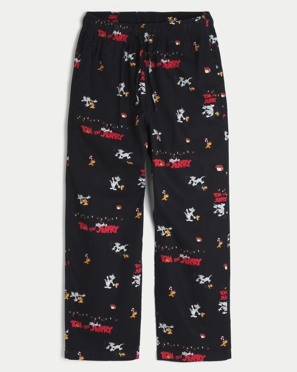 Tom and Jerry Graphic Flannel Pajama Pants