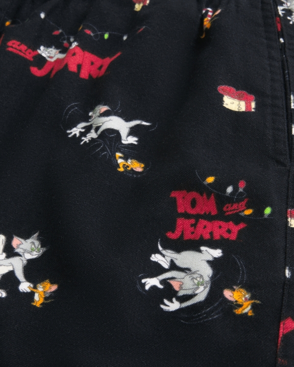 Tom and Jerry Graphic Flannel Pajama Pants
