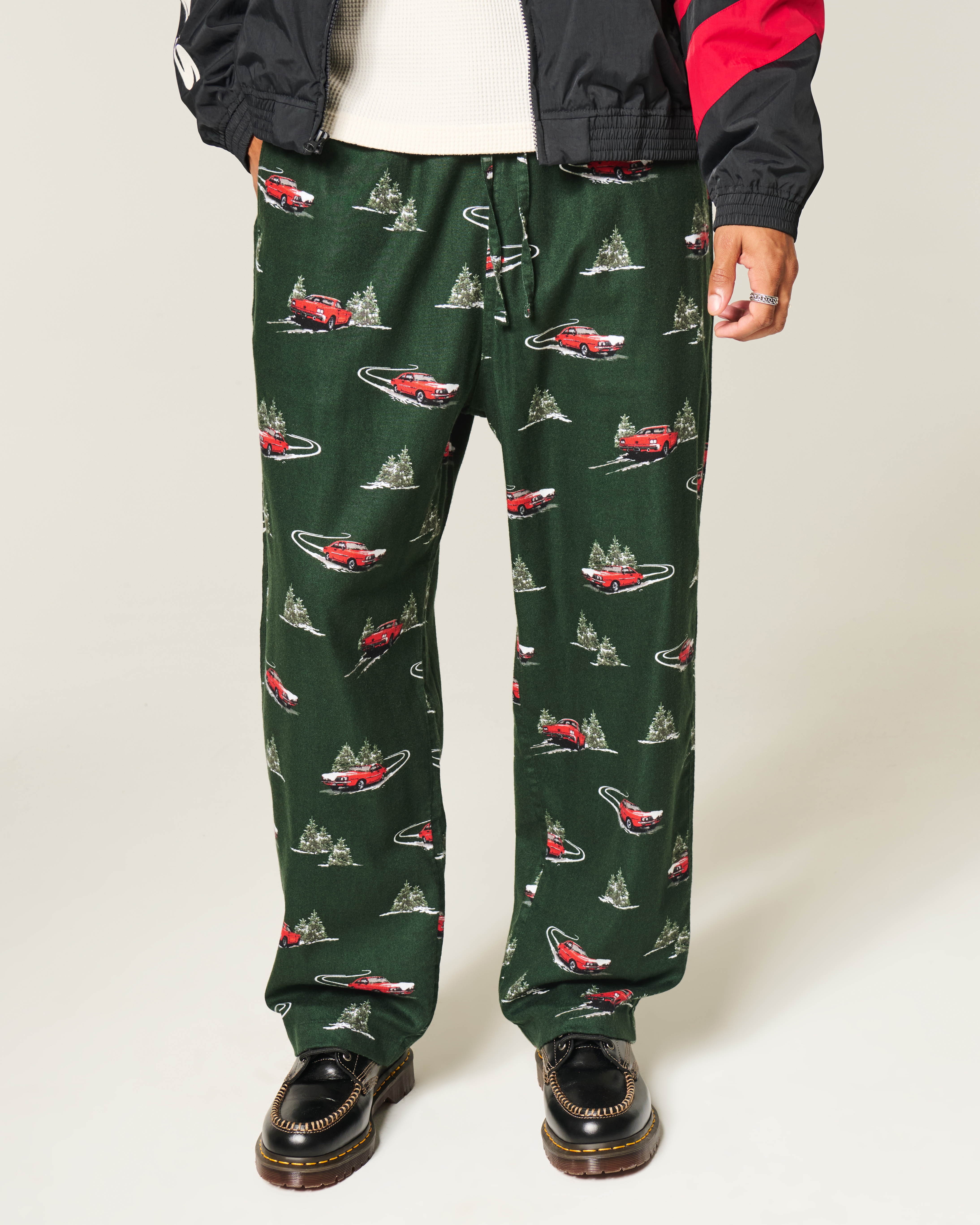 Car Graphic Flannel Pajama Pants