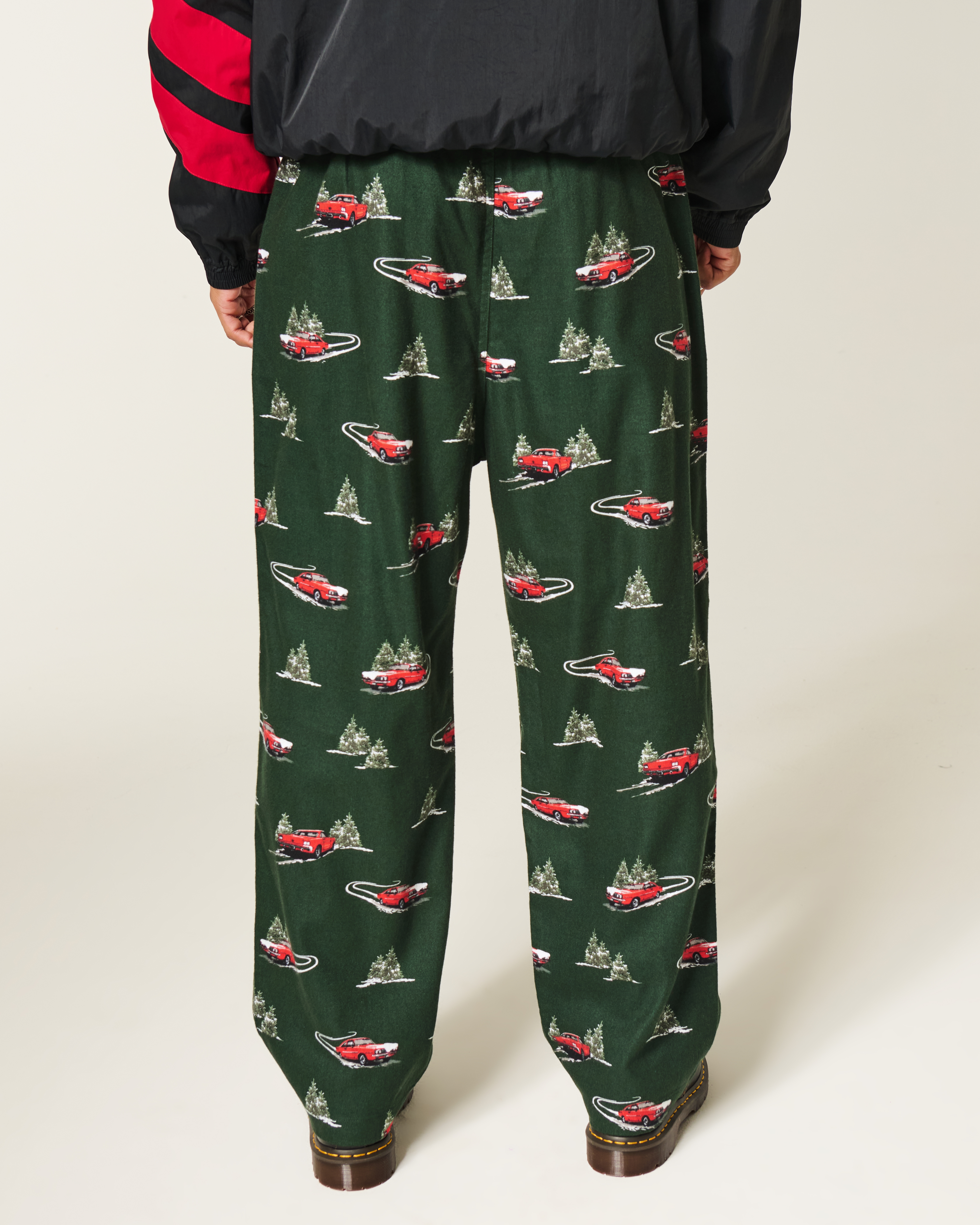 Car Graphic Flannel Pajama Pants