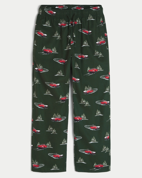 Car Graphic Flannel Pajama Pants