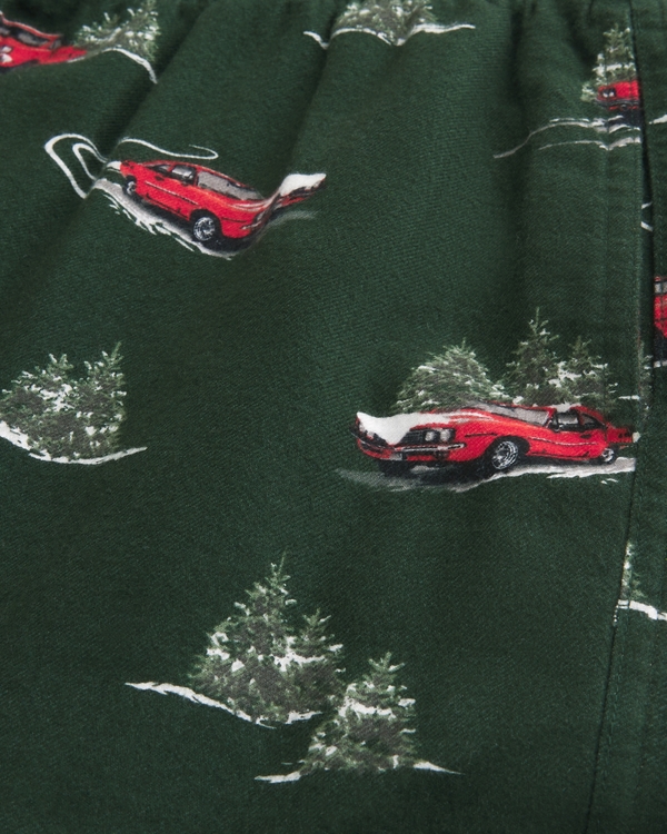 Car Graphic Flannel Pajama Pants