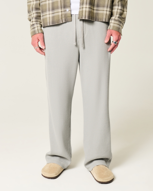 Waffle Lounge Pants, Heather Gray view 2