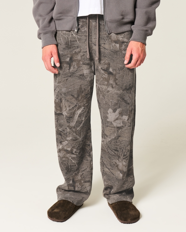Waffle Lounge Pants, Brown Camo view 2