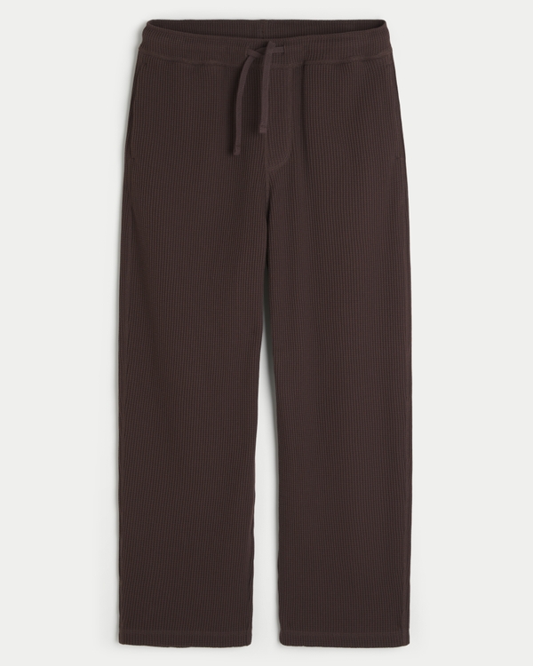 Waffle Lounge Pants, Dark Brown view 1
