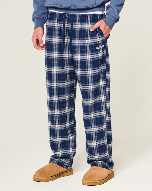 Hollister x Target Sleep Pants, Navy Plaid view 2