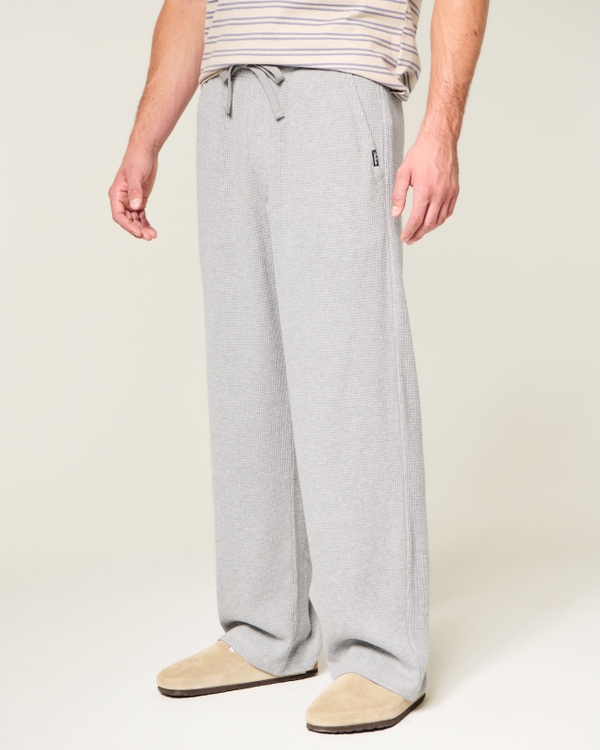 Baggy Thermal Pants, Heather Gray view 2