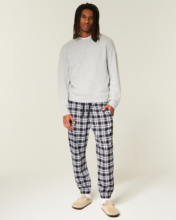 Relaxed Cinch Flannel Pants