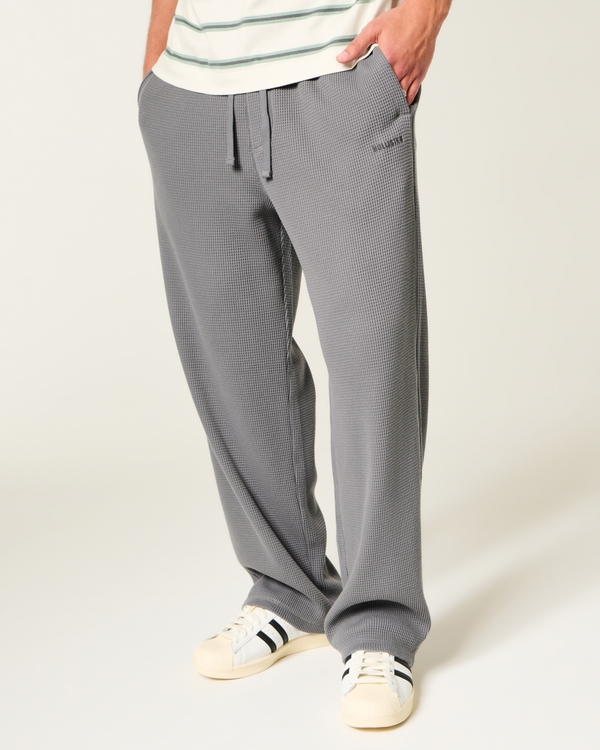 Thermal Lounge Pants, Dark Gray view 2