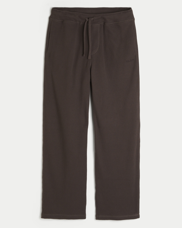 Thermal Lounge Pants, Dark Brown view 1