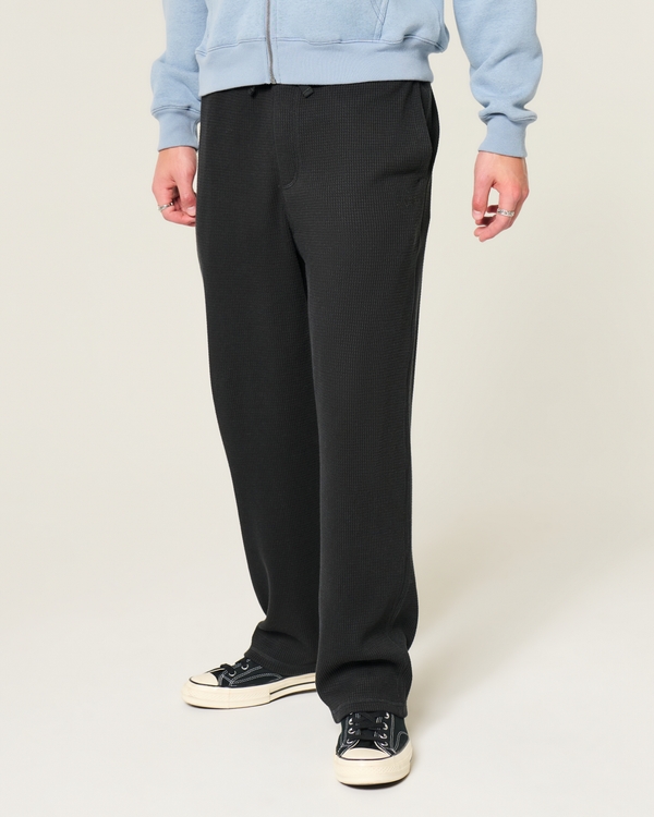 Thermal Lounge Pants, Black view 2