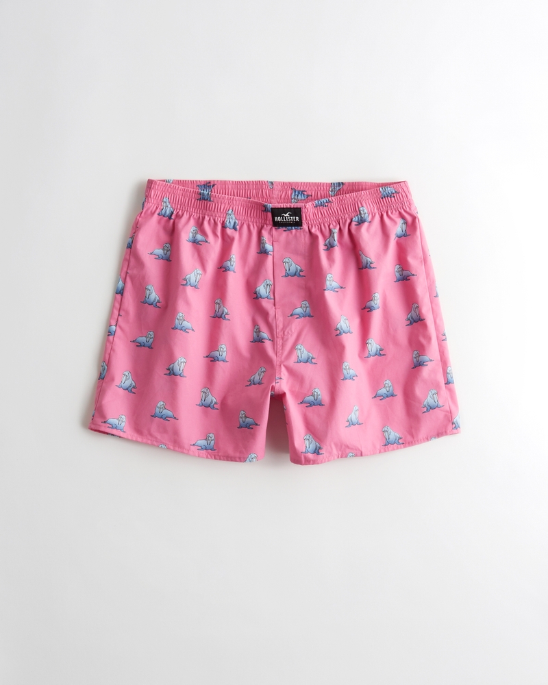 Hollister Men's Woven Boxer/ Underwear/ Shorts Turquoise Pattern Size XXL
