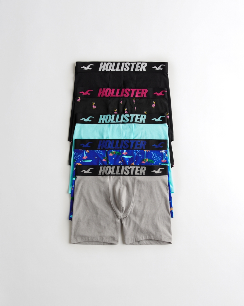 Hombres Pack de 5 calzoncillos boxers largos | Hombres interior y calcetines | HollisterCo.com